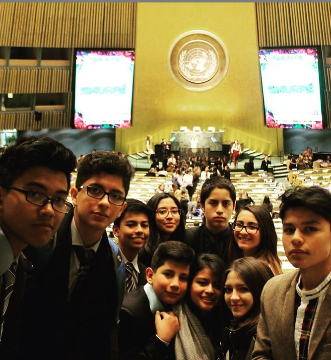 My friends and I at the UN General Assembly